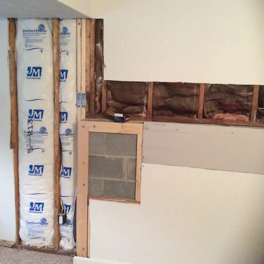 Wall insulation replacement during Odor Removal & Deodorization in Clifton Park